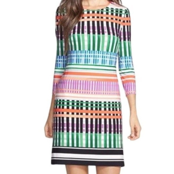 Eliza J Dress Career Multicolored Dress Size 2 - Picture 1 of 7
